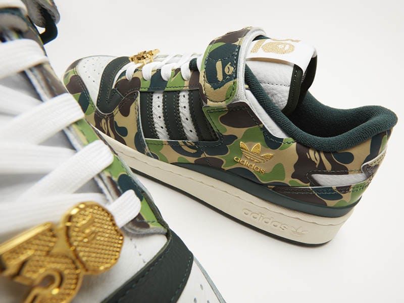 BAPE × adidas Forum 84 Low グリーンカモ - スニーカー