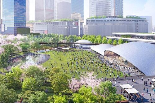 2024年9月に先行まちびらきを予定しており、現在JR大阪駅で大規模工事が進行中の「グラングリーン大阪」