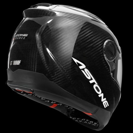 アストンの「GT-1000F カーボンフルフェイスヘルメット」にカーボン織柄が際立つニュータイプ降臨！