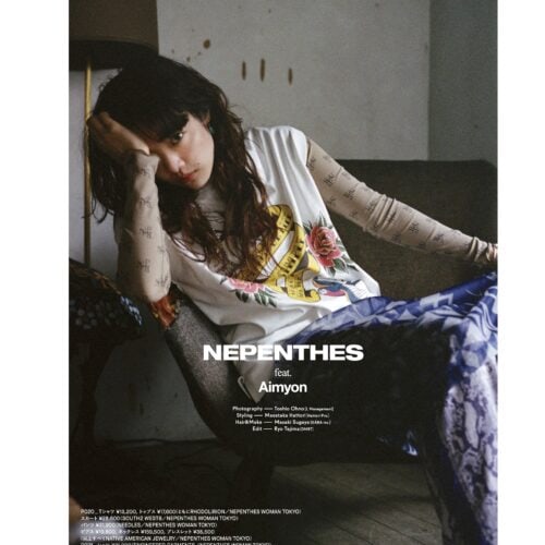 ファッションページではNEPENTHESに大フォーカス。あいみょんと上杉柊平がモデルとして出演する。