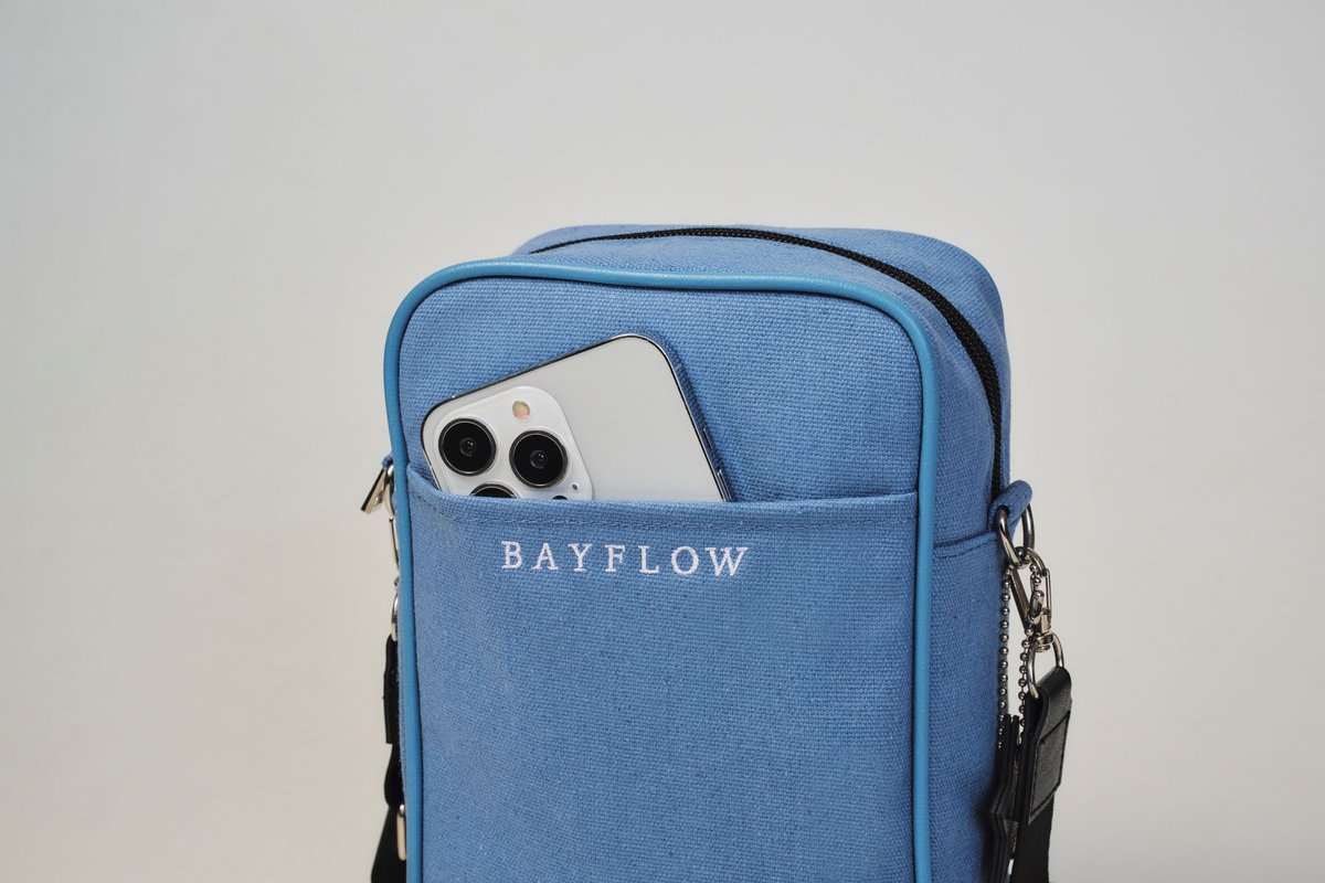 「BAYFLOW ペットボトルがタテに入る！SHOULDER BAG BOOK　ショルダーバック BLUE」
