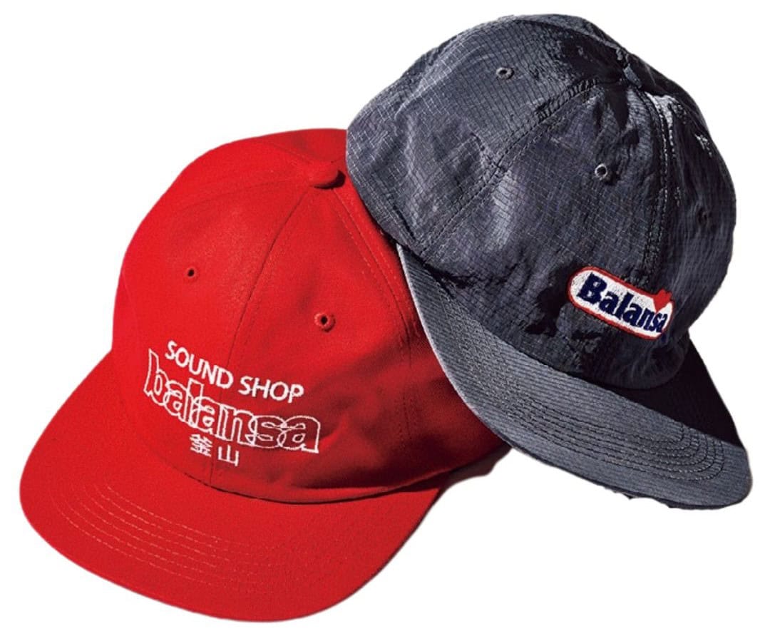 SOUND SHOP balansaの（左） SSB Logo
Cotton Cap
（右） heart logo
nylon cap