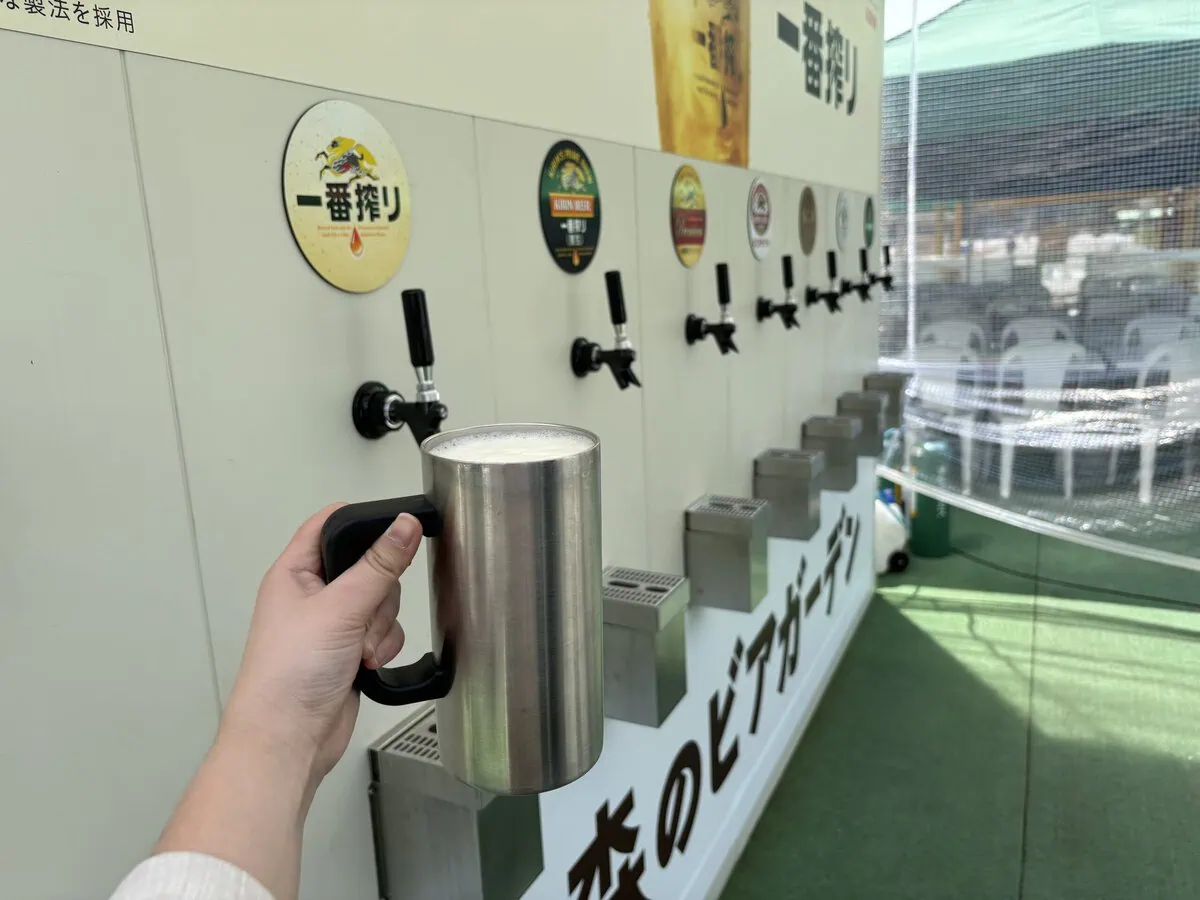 第1位　【GWは「森のビアガーデン」に行こう！】日本最大級のビアガーデンがパワーアップ！美味しいビールの注ぎ方も伝授