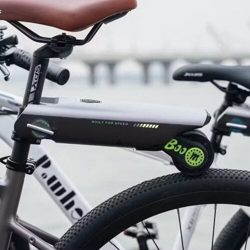 【取り付け簡単30秒】普通の自転車を“電動自転車”に変える「P.Wheel」が再販決定！