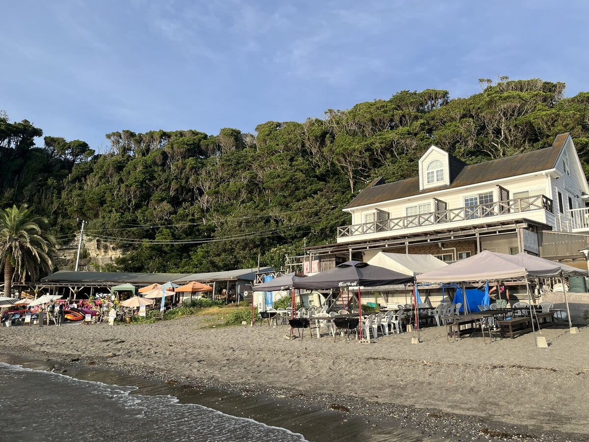 荒井浜海水浴場 海の家 海上亭