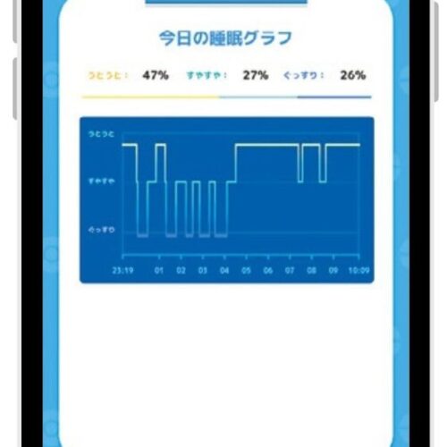 睡眠データの 分析も可能