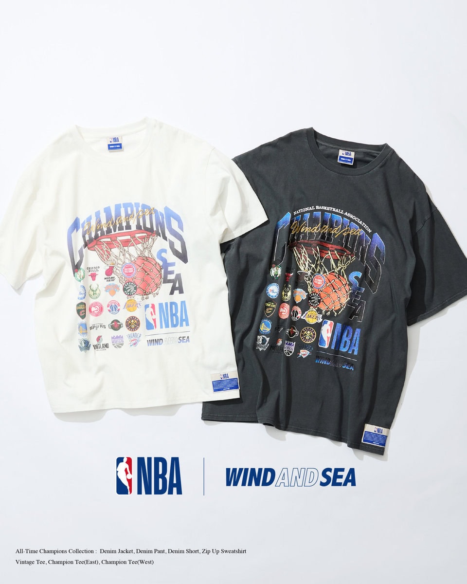 NBA CHAMPIONS×WDS VINTAGE TEE 各¥13,200