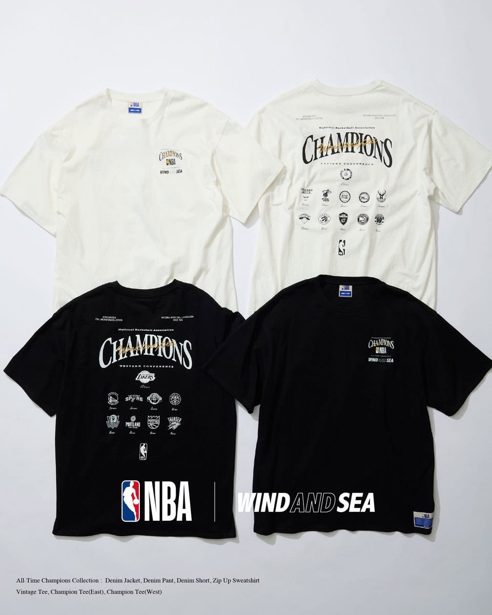 NBA CHAMPIONS×WDS CHAMPION TEE 各¥11,000