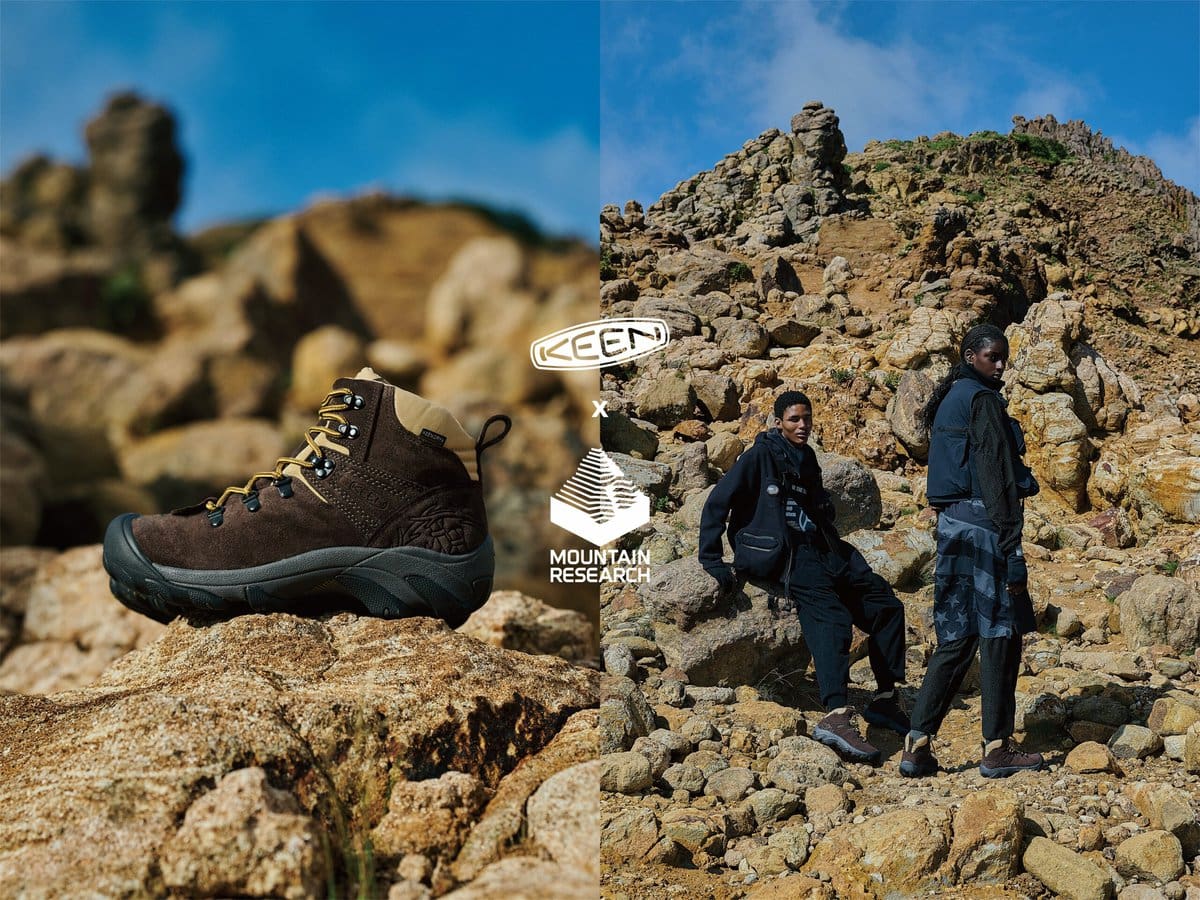 KEEN（キーン）が、独自の山暮らしの世界観を提案し続けているMOUNTAIN RESEARCH（マウンテンリサーチ）との初めてのコラボレーションアイテムをリリースする。