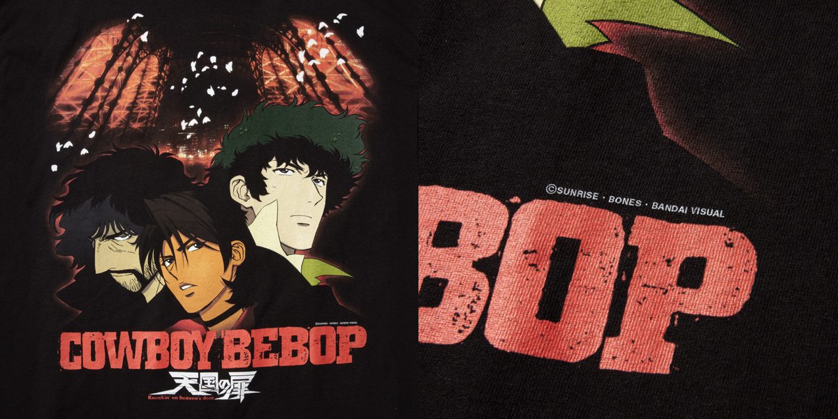 またもGEEKS RULEと名作SFアニメが珠玉のセッション！『COWBOY BEBOP』劇場版＆テレビシリーズとのコラボTシャツを発売【10月31日（木）12:00～ GR8先行販売】