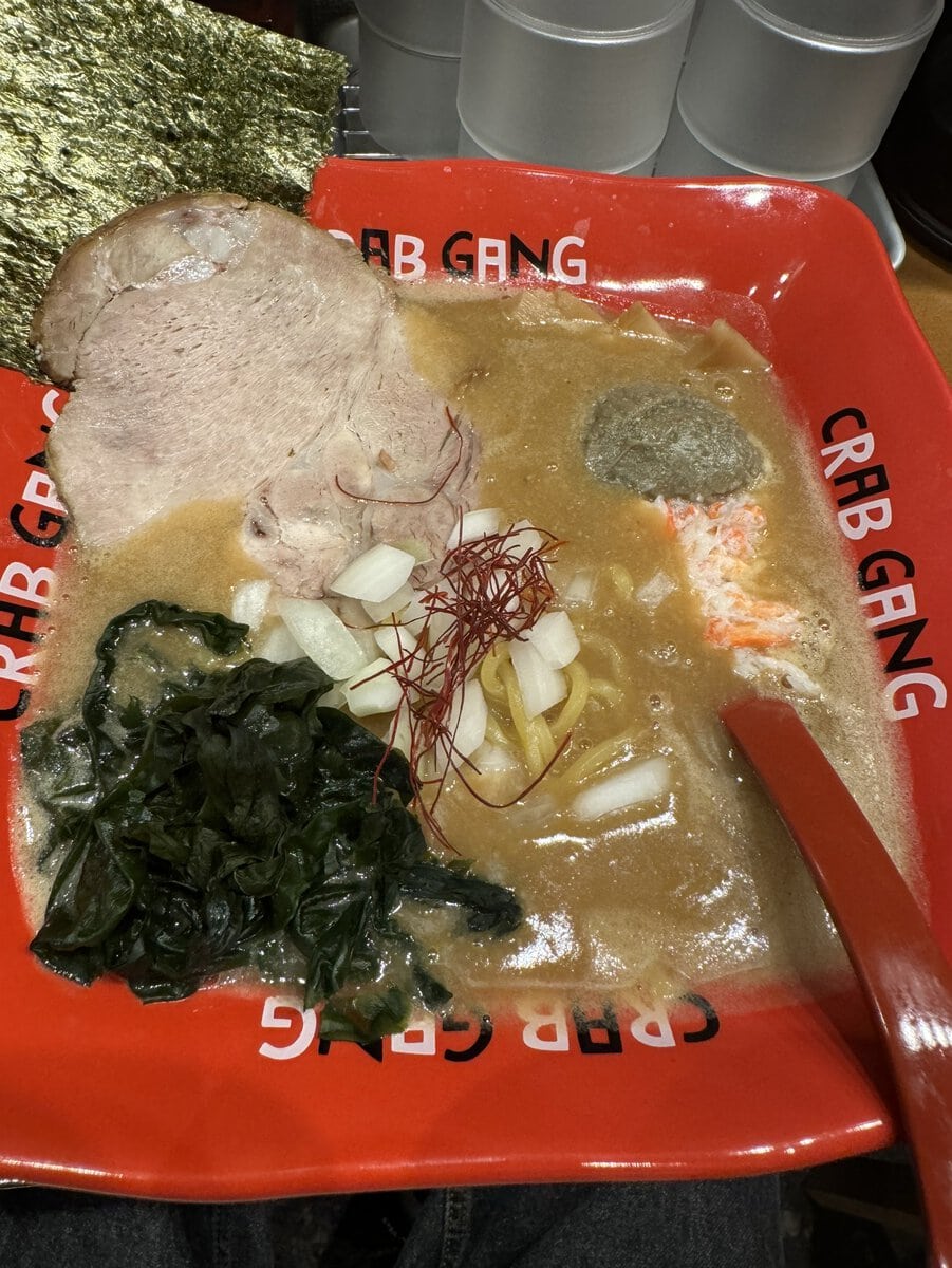 増子敦貴が選ぶ2024年本当に美味かったラーメン第2位／濃厚カニミソ味噌ラーメン（CRAB GANG／北海道）