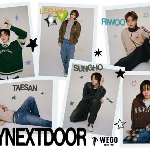 WEGO（ウィゴー）の2024AUTUMN&WINTERのビジュアルモデルに6人組ボーイグループ「BOYNEXTDOOR」が就任した。それを記念してオリジナルアイテムの発売も決定。