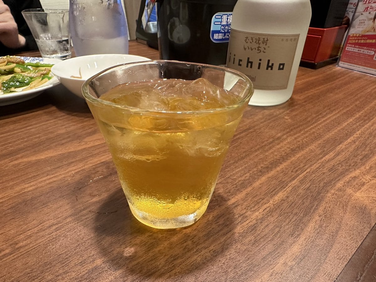 バーミヤン 焼酎ボトルキープ ジャスミン茶割り