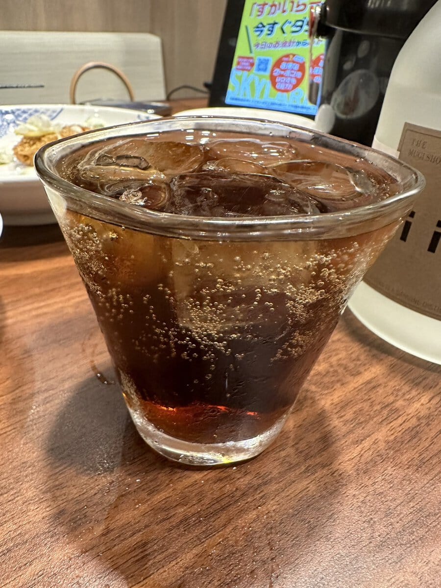 バーミヤン 焼酎ボトルキープ コーラ＆レモンジュース割り