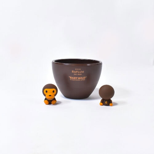 BOTH SIDES LOGO ECO POT MILO with MILO figure ¥5,500（φ×h 9.5[9]×13[11.5]cm 外径[内寸]）