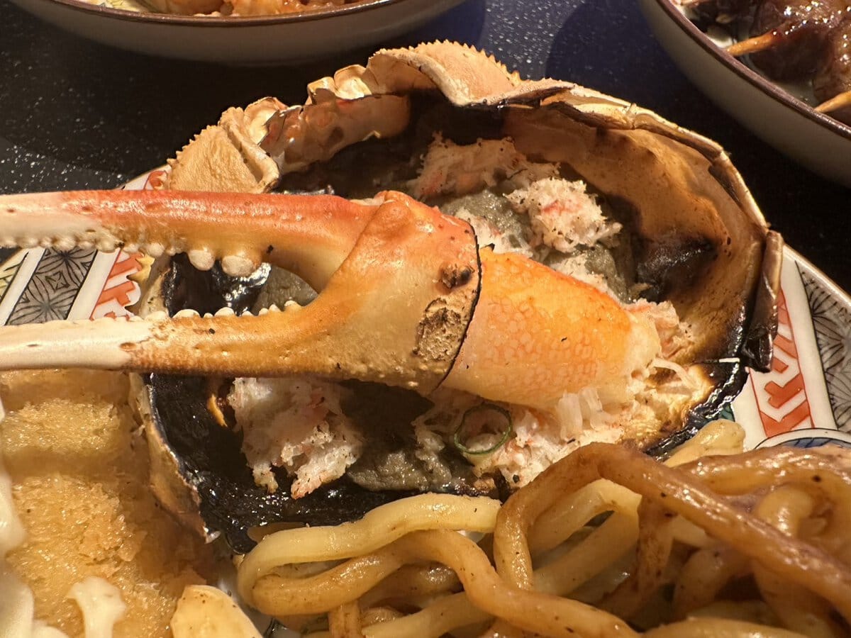 かに身とかに味噌甲羅焼き（北海道食本陣）