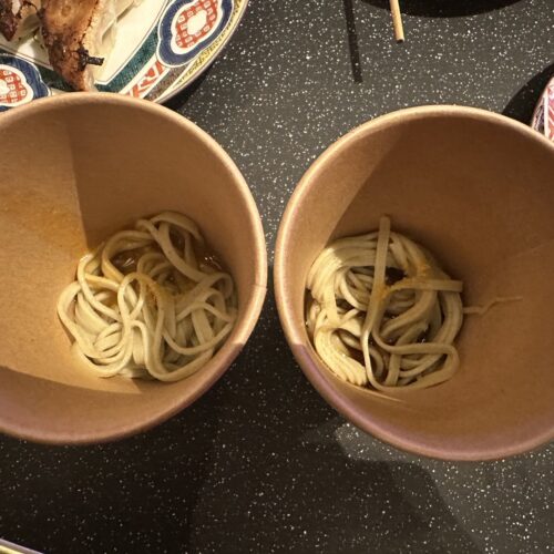 黄金からすみ蕎麦（蕎⻨饂飩と焼鳥 繋匠）