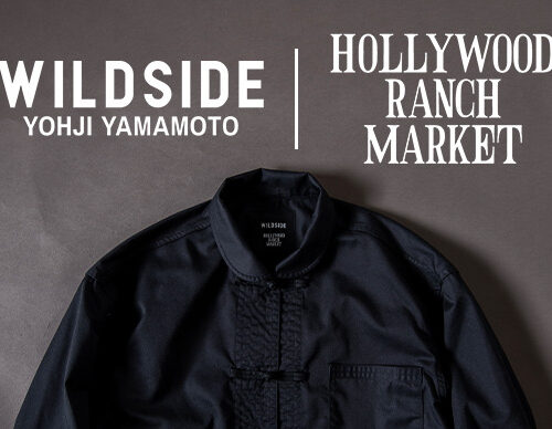 WILDSIDE YOHJI YAMAMOTO（ワイルド サイド ヨウジヤマモト）とHOLLYWOOD RANCH MARKET（ハリウッド ランチ マーケット）とのコラボレーション第2弾を12月25日（水）よりオンラインストアにて先行予約発売を開始する。