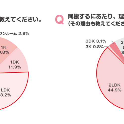 同棲カップルの先輩ユーザーはどんな間取りで同棲している？