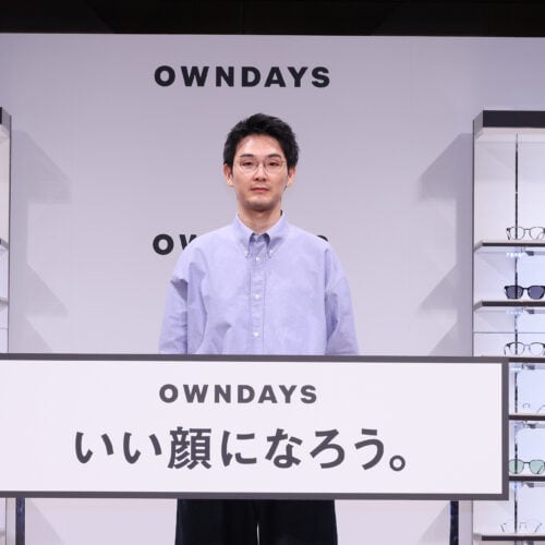 松田龍平さんがOWNDAYS新CM発表会に登場