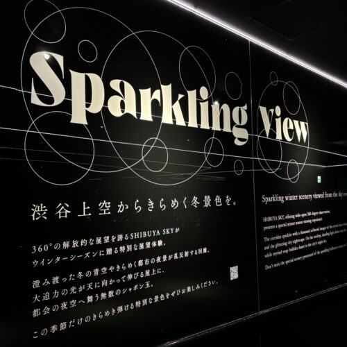 渋谷スカイで開催されているウインターシーズンの特別イベント『Sparkling View（スパークリングビュー）』