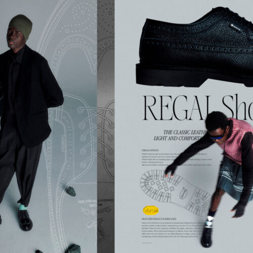 REGAL Shoe & Co.（リーガル シュー&カンパニー）からGORE-TEXを搭載した全天候型ウイングチップシューズがリリース。エンボスレザー、ホワイトステッチ&リフレクターシューレースでモダンな仕上がりに。