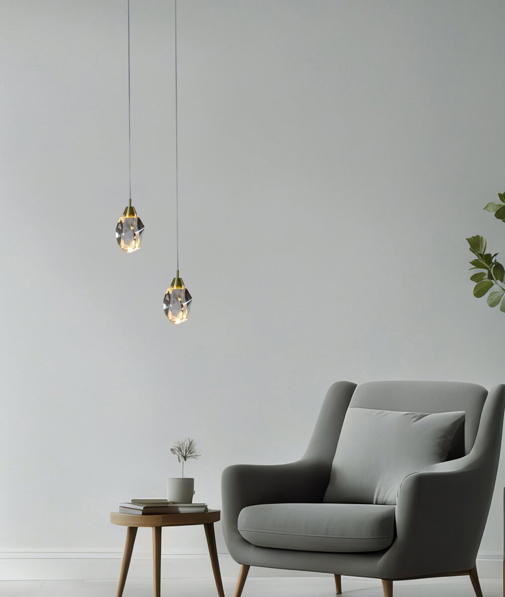 リッケの自然の氷の雫をイメージした照明「Drabe pendant light」¥38,500