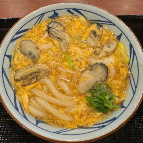 牡蠣たまあんかけうどん