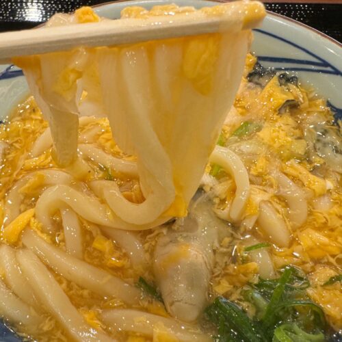 あつあつの玉子あんかけもうどんによくからんでる