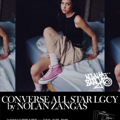 「ALL STAR LGCY」の発売を記念し、写真家 NolanZangas氏によるニューヨークで撮り下ろした写真展を、CONVERSE STORE HARAJUKUにて2月28日（金）より開催。Nolan氏が撮影した数多くの写真の中から厳選された、ここでしか見ることのできない限定カットを含む作品が展示される。