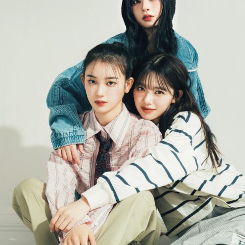 ME:IのRINON（写真上）×MIU（同左下）×COCORO（同右下）