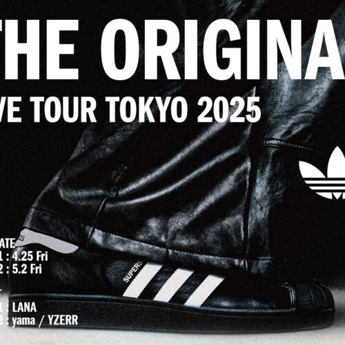 アーティストyama/YZERRが登場。adidas Original（アディダス オリジナルス）による「THE ORIGINAL LIVE TOUR TOKYO 2025」WEEK 2を2025年4月17日（木）より応募受付開始する。