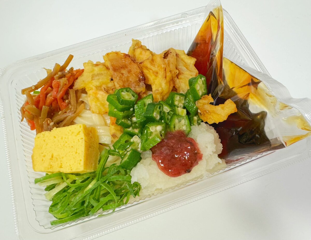 梅おろしオクラうどん弁当