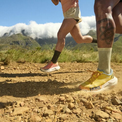 HOKA（ホカ）より、最新技術を結集した最高のクッション性を誇るウルトラレース用トレイルランニングシューズ「MAFATE X」が5月15日（木）に新登場する。