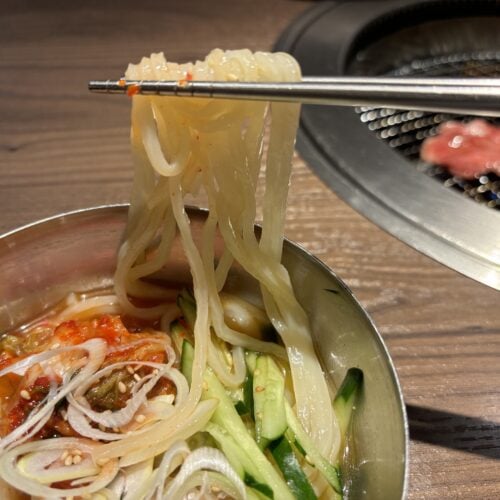 牛角　定番焼肉コース　牛角冷麵ハーフ