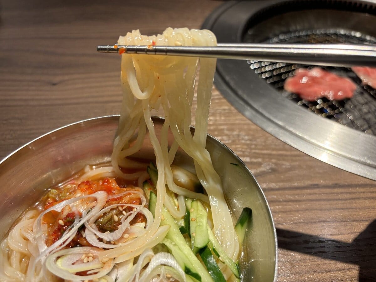 牛角　定番焼肉コース　牛角冷麵ハーフ