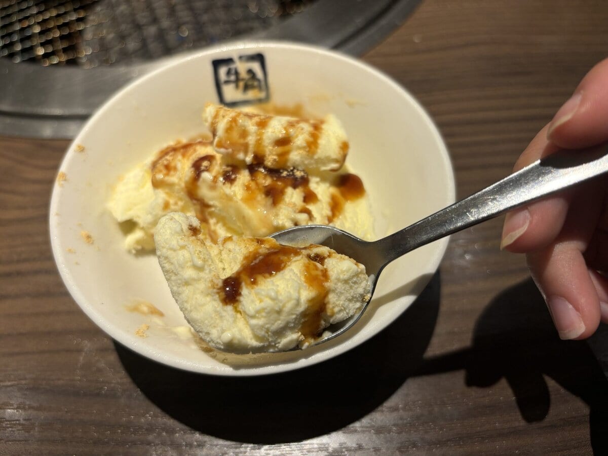 牛角　定番焼肉コース　デザート