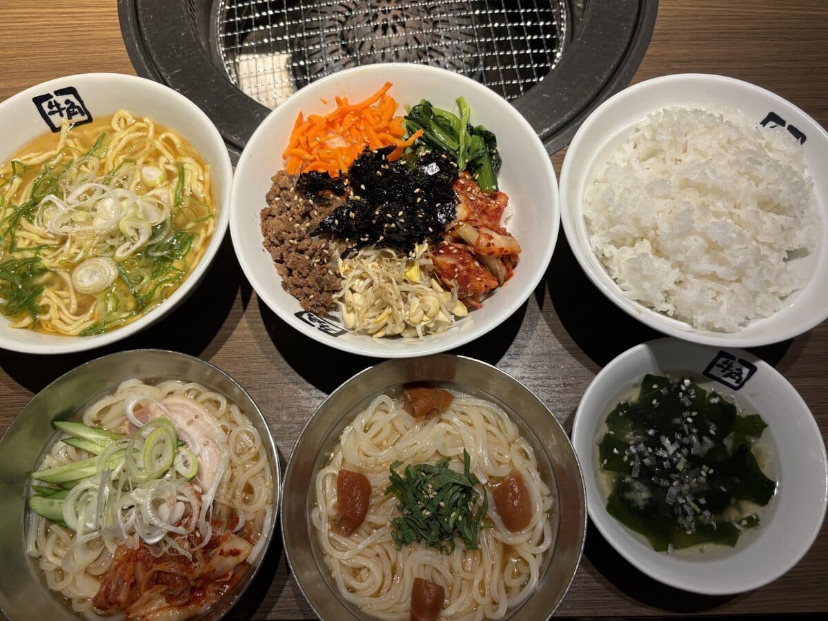 牛角　定番焼肉コース　〆モノ