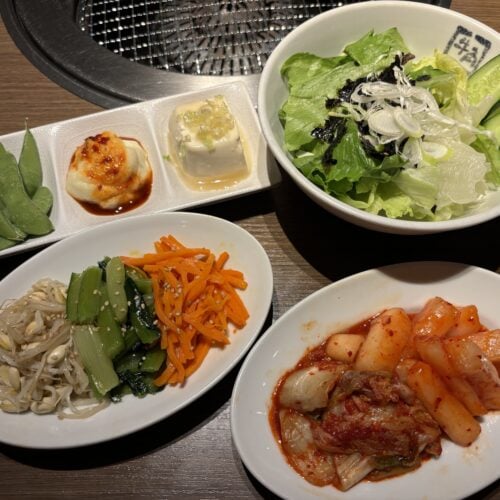 牛角　定番焼肉コース　おつまみ