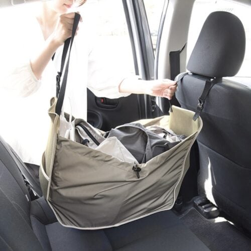 「え？荷物を収納できるハンモック？」座席の荷物をまるごと収納！ 車内に付けるハンモック型収納でカーライフがもっと快適に