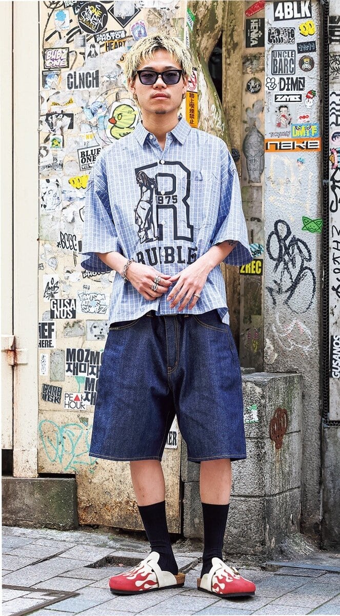 HYSTERIC GLAMOUR
ルミネエスト新宿店
・坂本 太一さんのサンダル＆サングラスコーディネイト