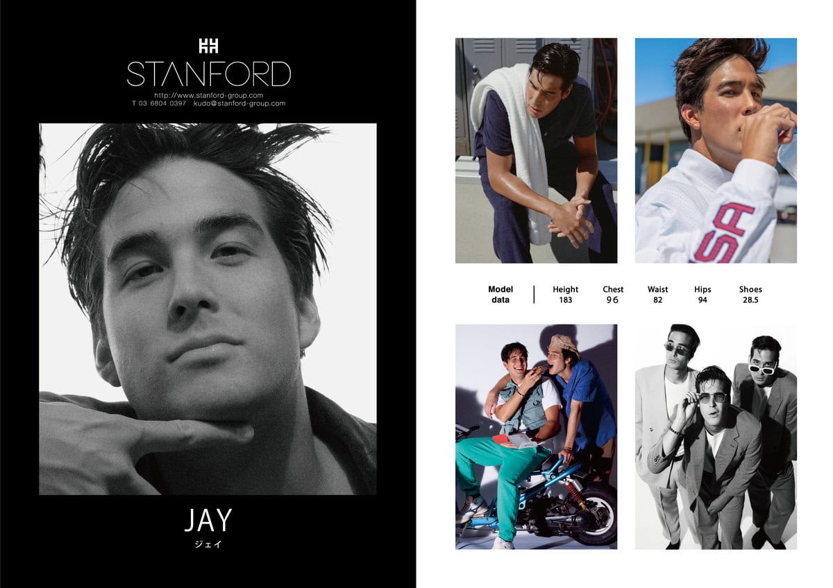 STANFORD（スタンフォード）所属のモデル・ジェイ