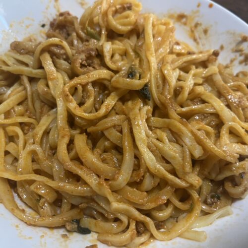 ローソン　汁なし担々麵
