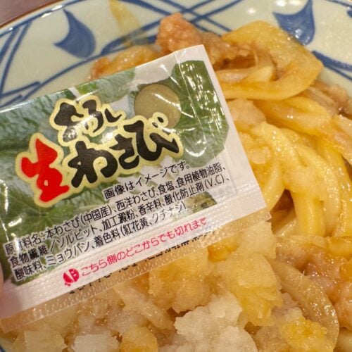 「鬼おろし肉ぶっかけうどん」におすすめなのが定番の薬味“わさび”