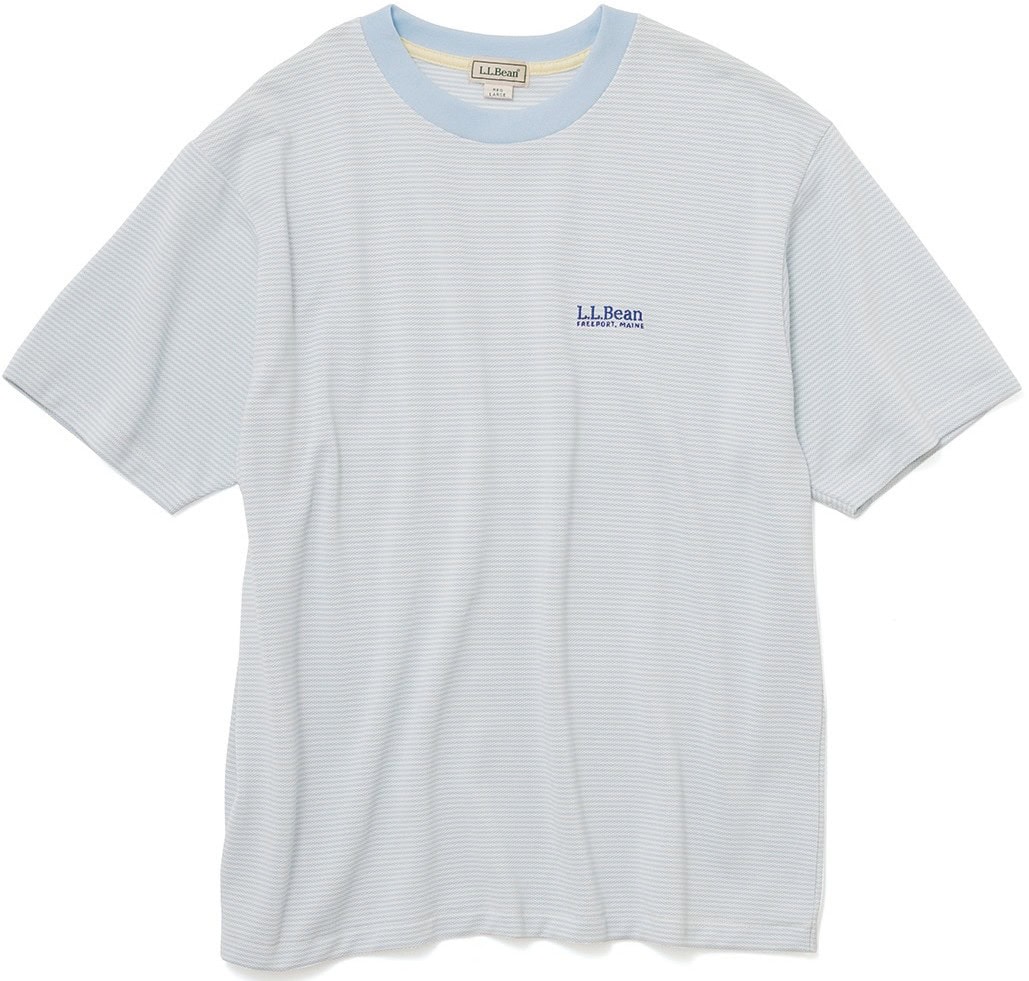 肌離れのよいドライなタッチのピケ素材のエル・エル・ビーン ジャパンエディションのTシャツ