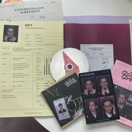 KEY「Good & Great」Cover Letterバージョンの特典は“会社員”を連想させるものばかり