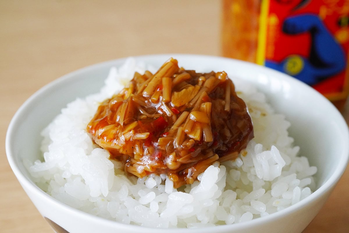 備蓄米に合うご飯のお供「スタミナ1番　レッド」