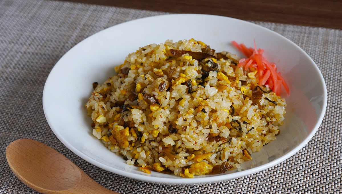 備蓄米に合うご飯のお供「辛子高菜」