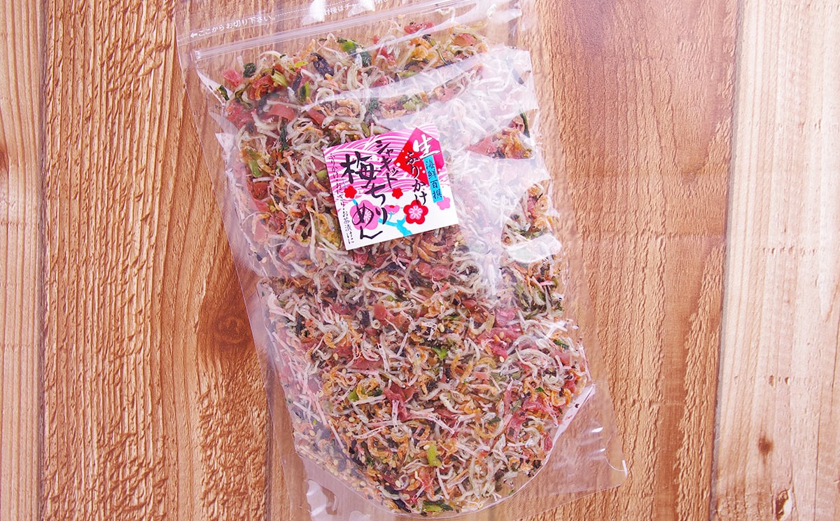 備蓄米に合うご飯のお供「シャキット梅ちりめん」