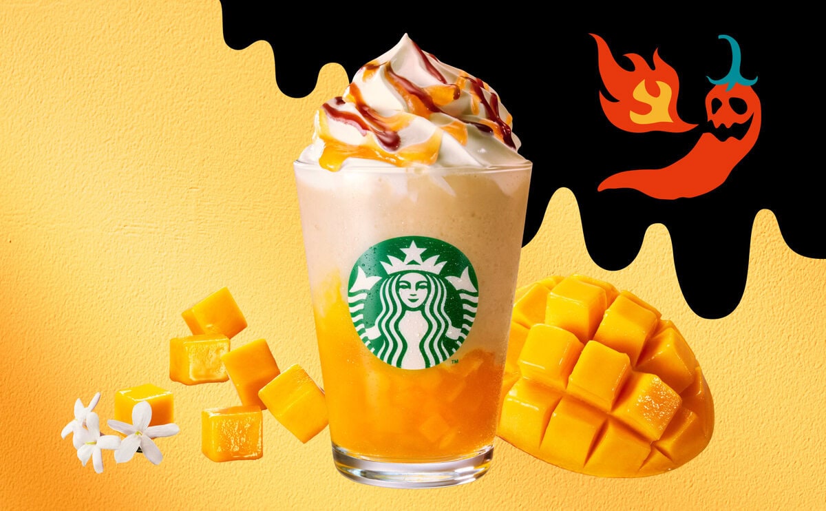 ホットハニー オリエンタル マンゴー & ティー フラペチーノ